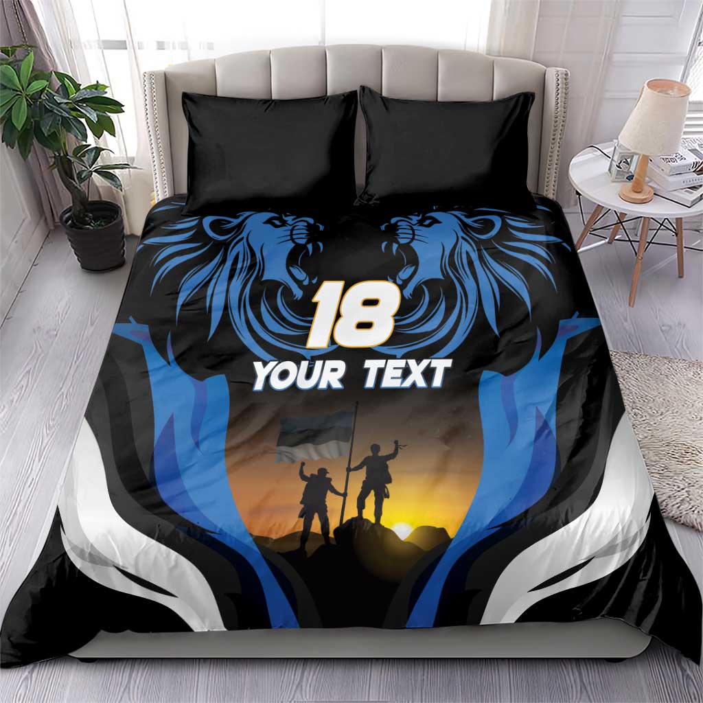 Custom Estonia National Flag Day Bedding Set Mu isamaa, mu onn ja room