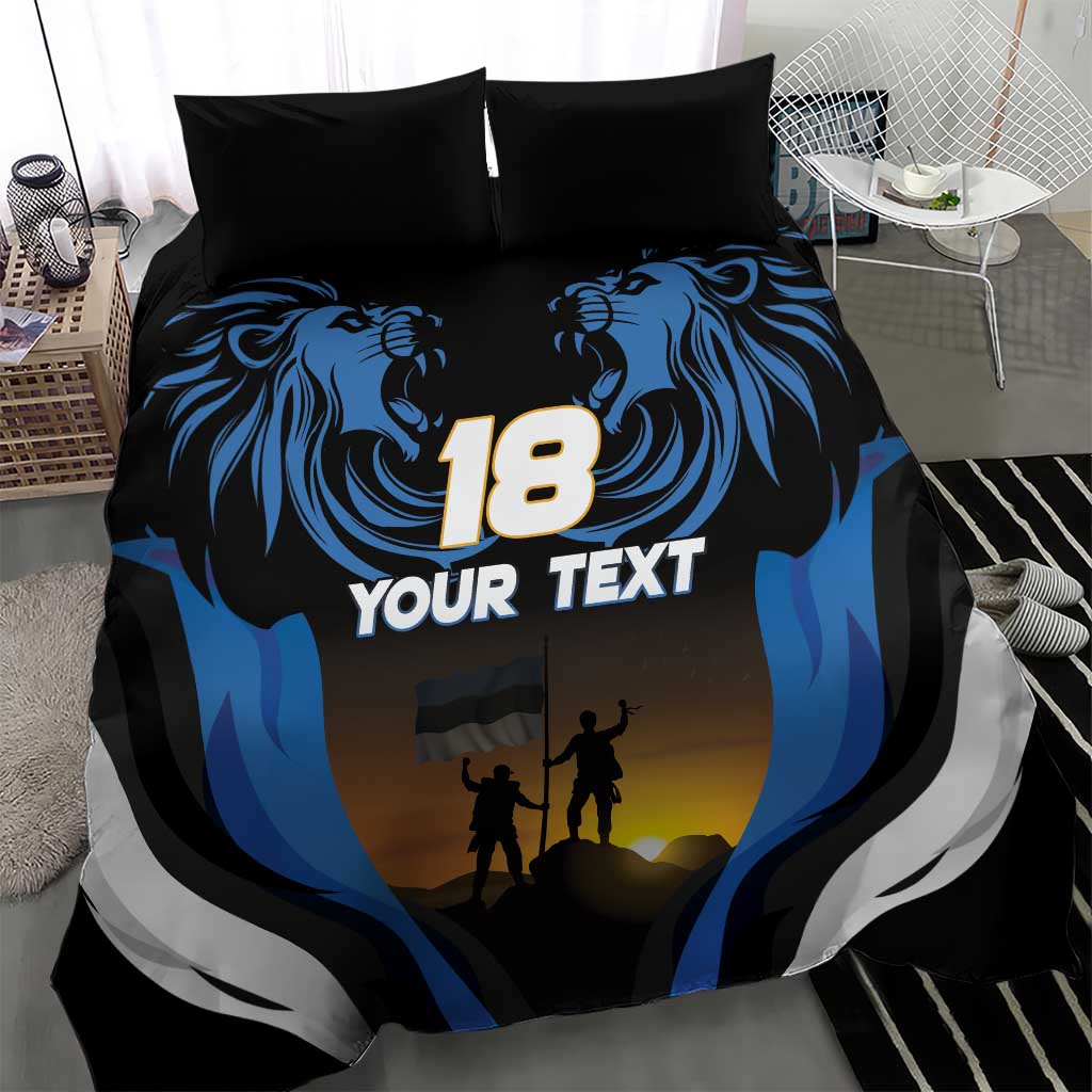 Custom Estonia National Flag Day Bedding Set Mu isamaa, mu onn ja room