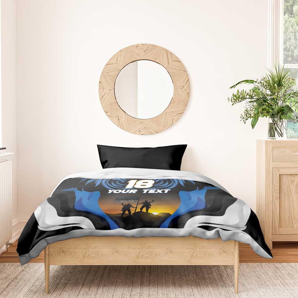 Custom Estonia National Flag Day Bedding Set Mu isamaa, mu onn ja room