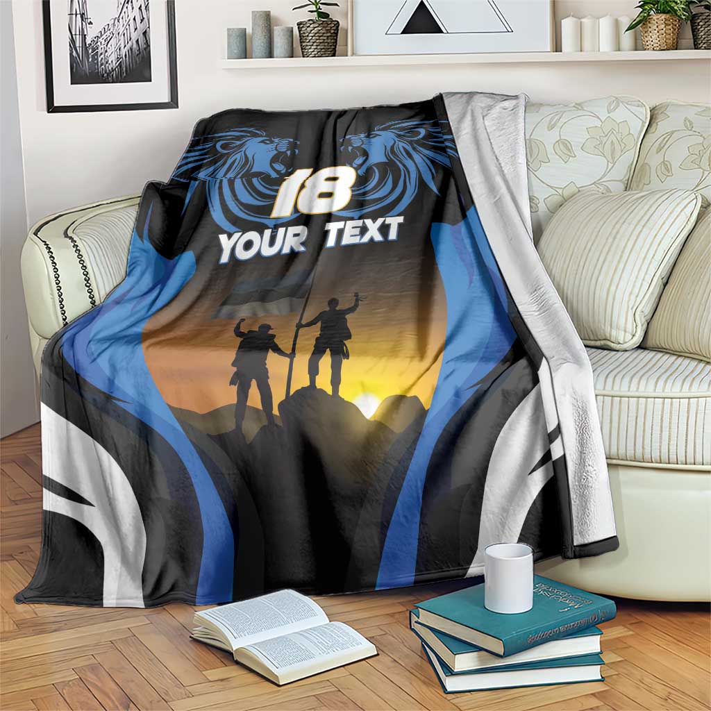 Custom Estonia National Flag Day Blanket Mu isamaa, mu onn ja room