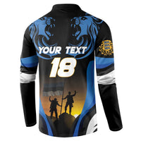 Custom Estonia National Flag Day Button Sweatshirt Mu isamaa, mu onn ja room