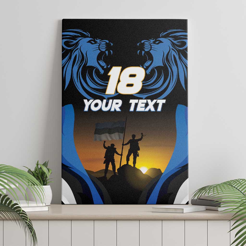 Custom Estonia National Flag Day Canvas Wall Art Mu isamaa, mu onn ja room