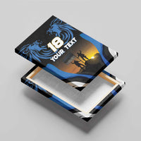 Custom Estonia National Flag Day Canvas Wall Art Mu isamaa, mu onn ja room