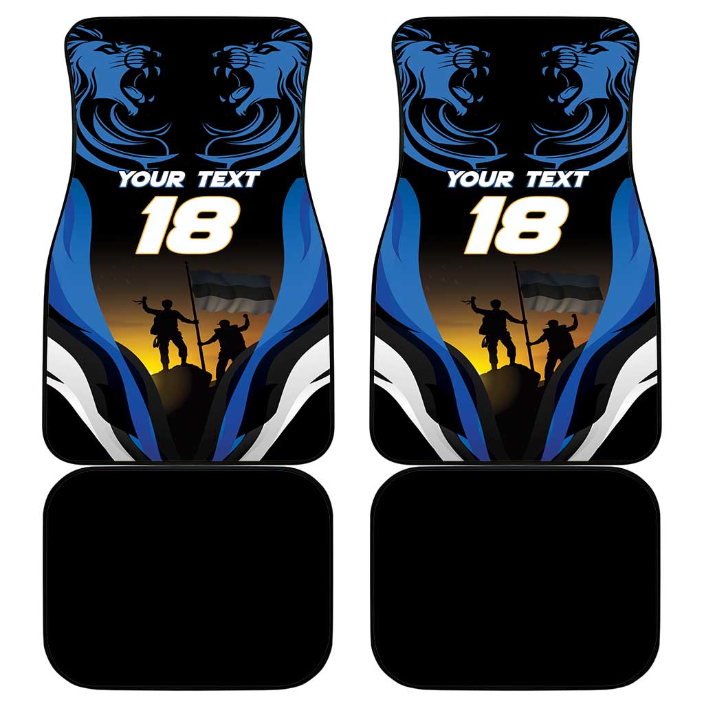Custom Estonia National Flag Day Car Mats Mu isamaa, mu onn ja room