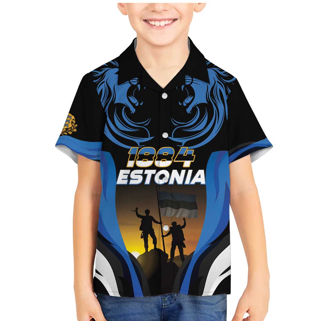 Custom Estonia National Flag Day Family Matching Mermaid Dress and Hawaiian Shirt Mu isamaa, mu onn ja room