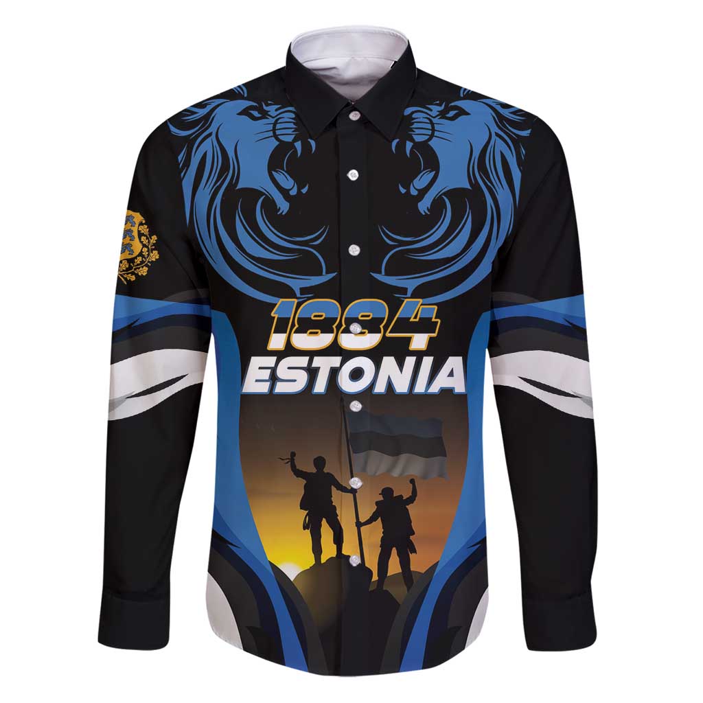 Custom Estonia National Flag Day Family Matching Puletasi and Hawaiian Shirt Mu isamaa, mu onn ja room