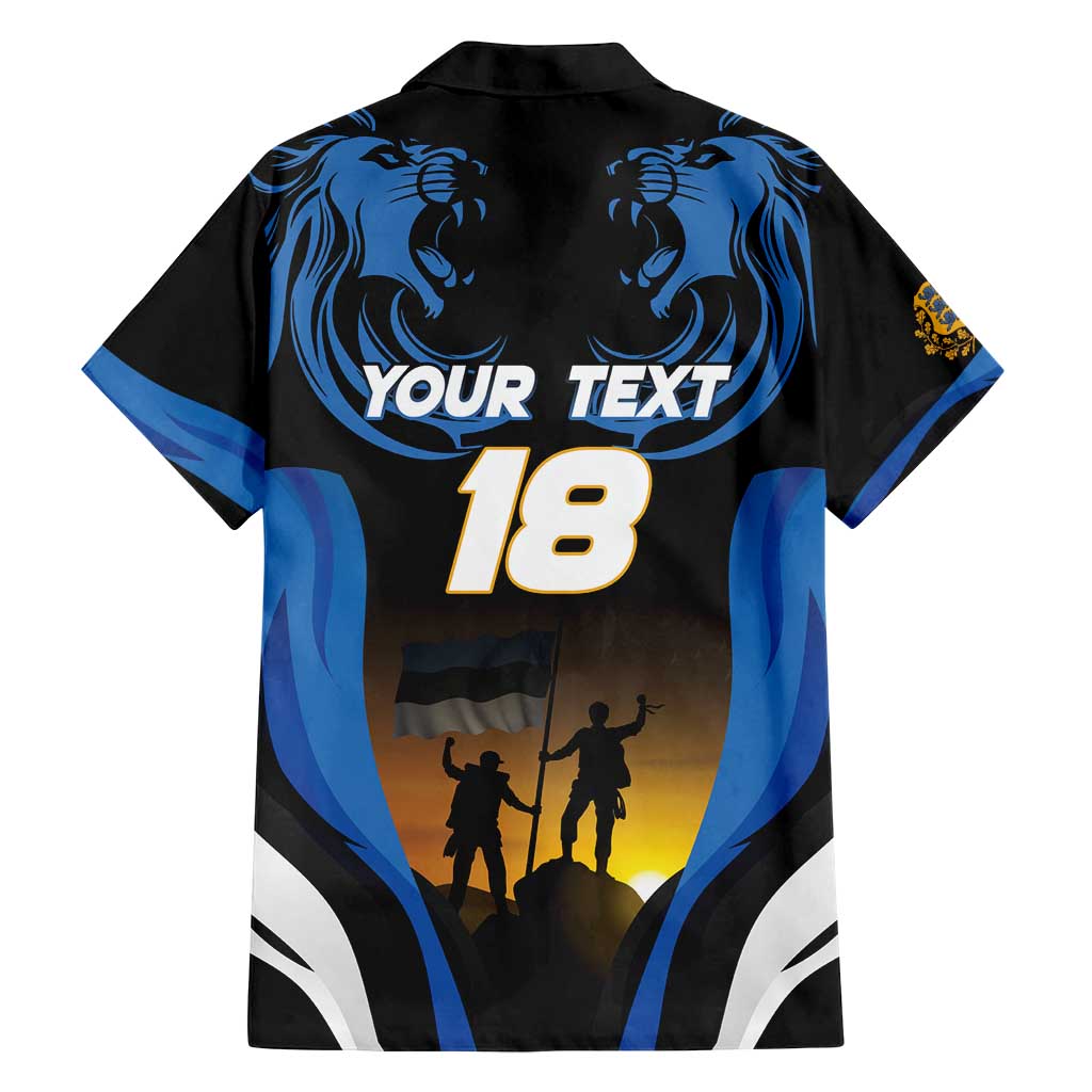 Custom Estonia National Flag Day Family Matching Summer Maxi Dress and Hawaiian Shirt Mu isamaa, mu onn ja room