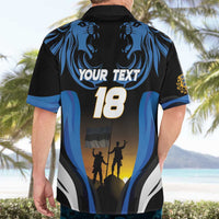 Custom Estonia National Flag Day Hawaiian Shirt Mu isamaa, mu onn ja room