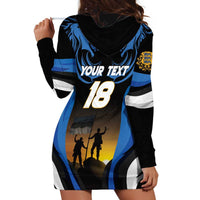 Custom Estonia National Flag Day Hoodie Dress Mu isamaa, mu onn ja room