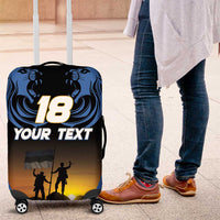 Custom Estonia National Flag Day Luggage Cover Mu isamaa, mu onn ja room