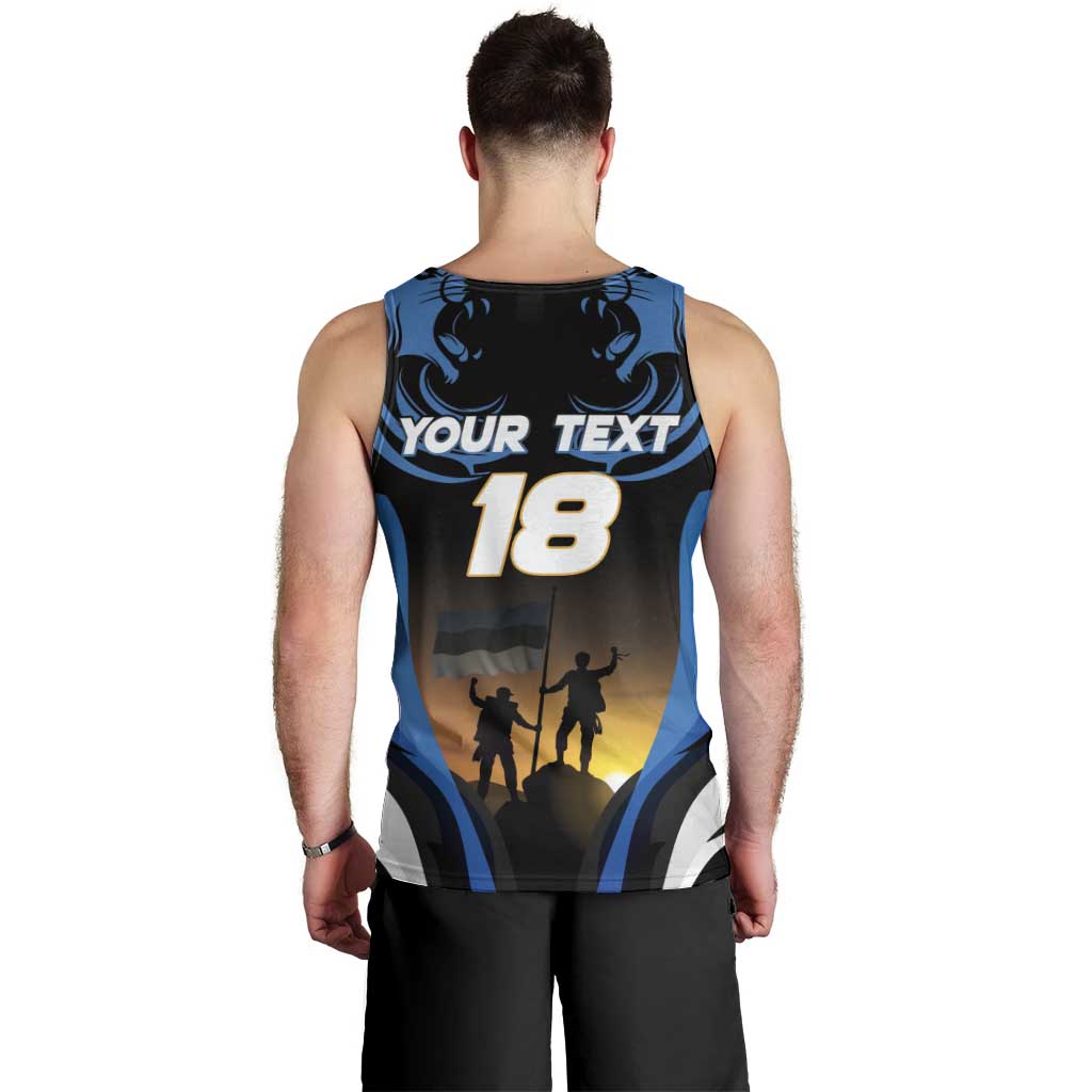 Custom Estonia National Flag Day Men Tank Top Mu isamaa, mu onn ja room