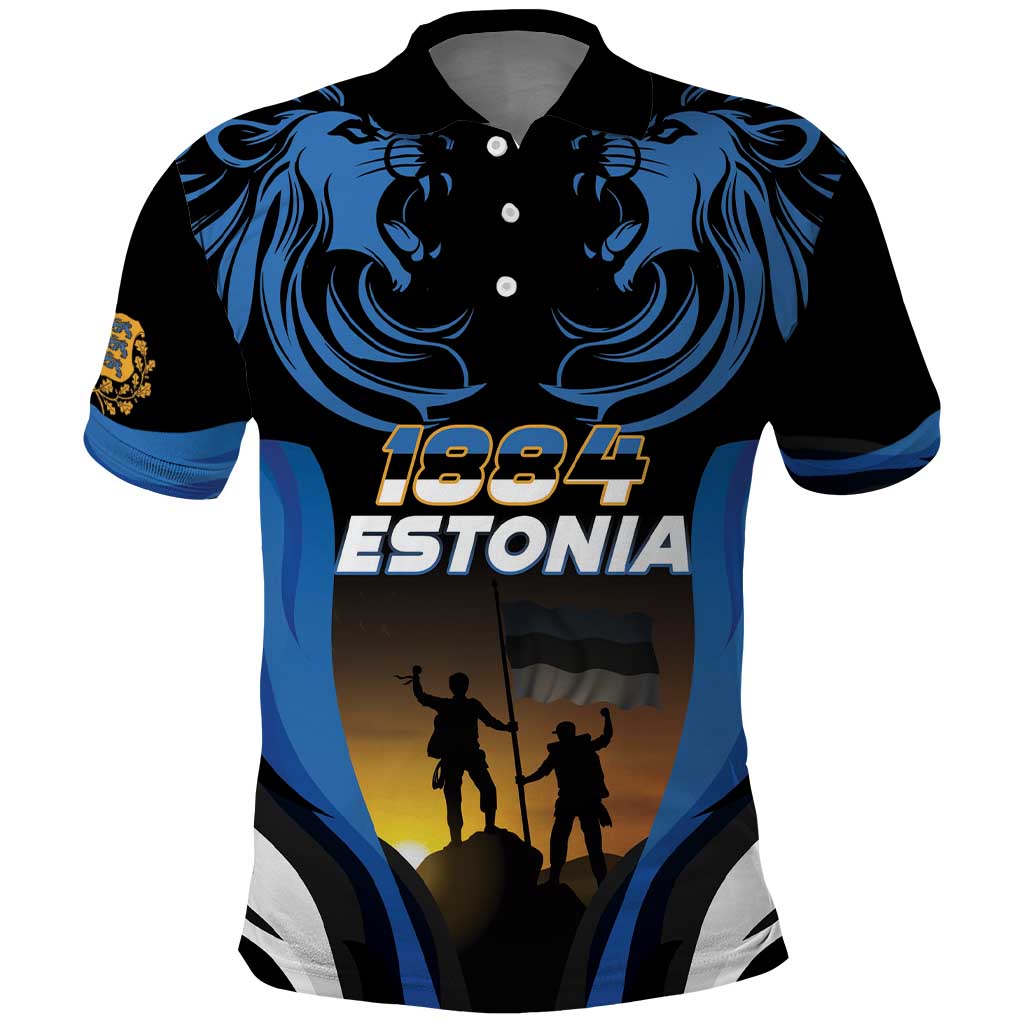 Custom Estonia National Flag Day Polo Shirt Mu isamaa, mu onn ja room
