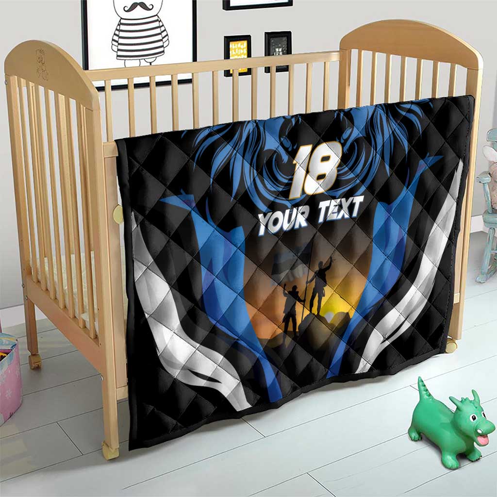 Custom Estonia National Flag Day Quilt Mu isamaa, mu onn ja room