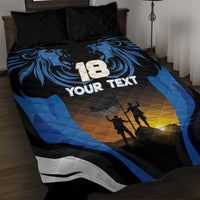 Custom Estonia National Flag Day Quilt Bed Set Mu isamaa, mu onn ja room