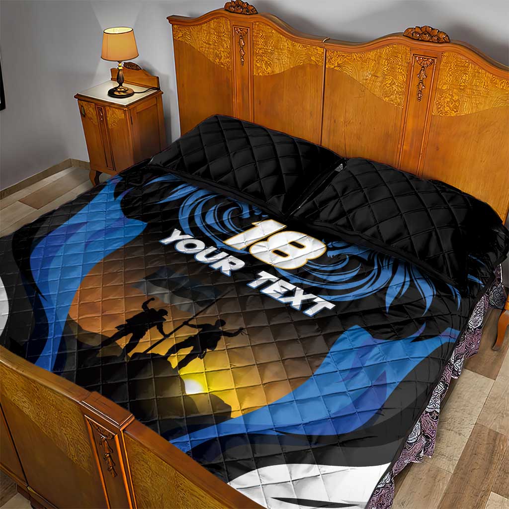 Custom Estonia National Flag Day Quilt Bed Set Mu isamaa, mu onn ja room