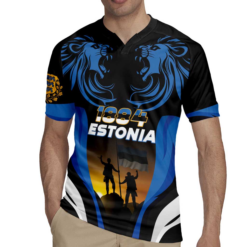 Custom Estonia National Flag Day Rugby Jersey Mu isamaa, mu onn ja room