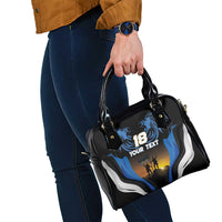 Custom Estonia National Flag Day Shoulder Handbag Mu isamaa, mu onn ja room