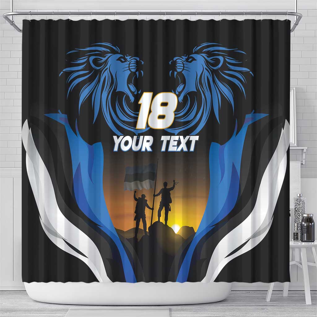 Custom Estonia National Flag Day Shower Curtain Mu isamaa, mu onn ja room