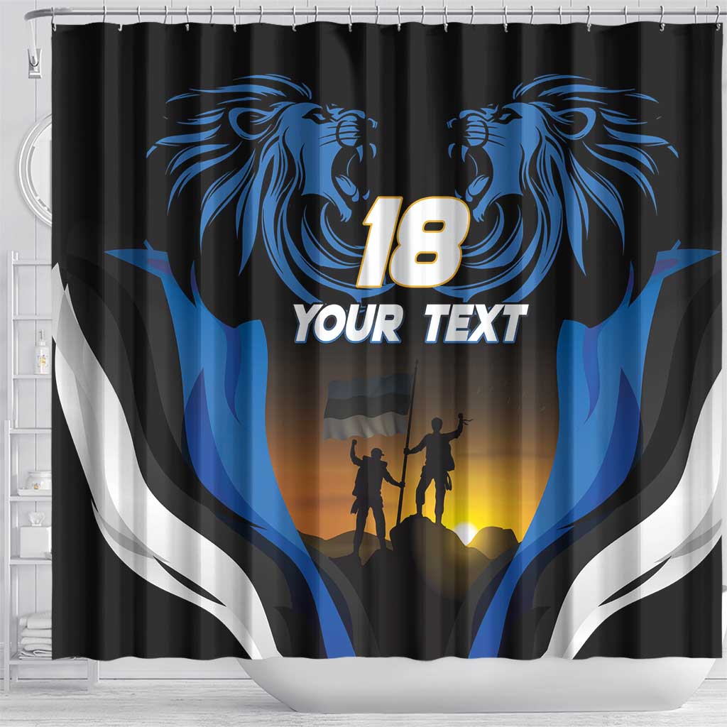 Custom Estonia National Flag Day Shower Curtain Mu isamaa, mu onn ja room