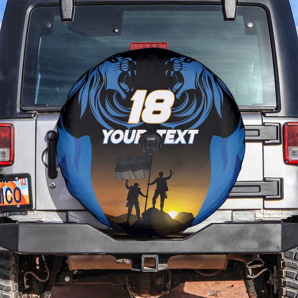Custom Estonia National Flag Day Spare Tire Cover Mu isamaa, mu onn ja room