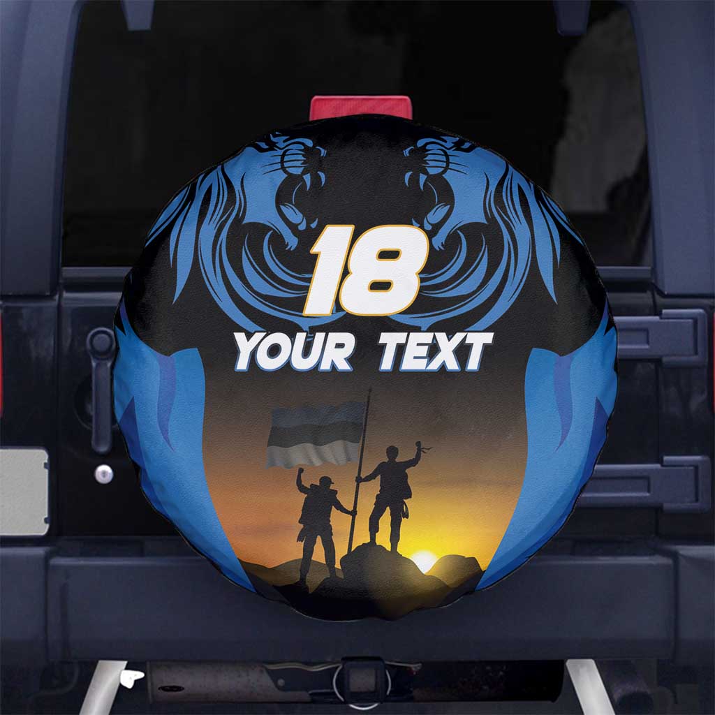 Custom Estonia National Flag Day Spare Tire Cover Mu isamaa, mu onn ja room