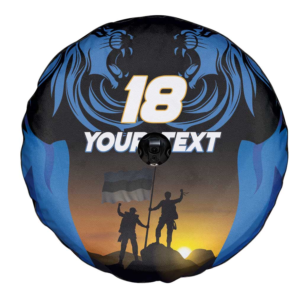 Custom Estonia National Flag Day Spare Tire Cover Mu isamaa, mu onn ja room