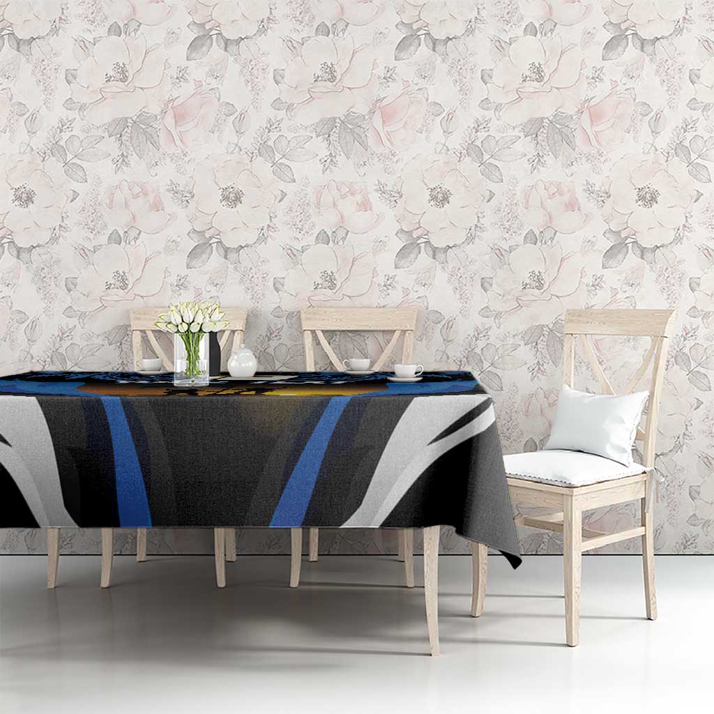 Custom Estonia National Flag Day Tablecloth Mu isamaa, mu onn ja room