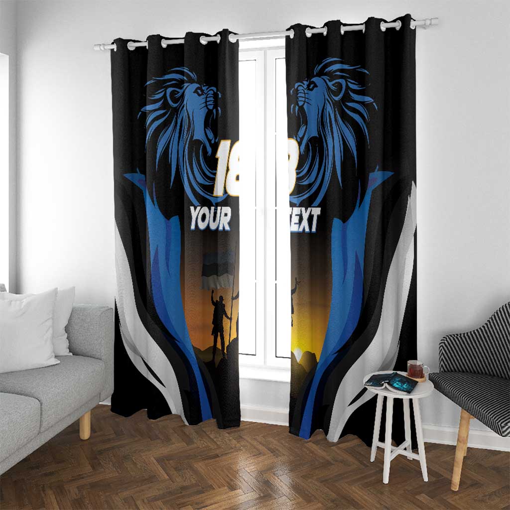 Custom Estonia National Flag Day Window Curtain Mu isamaa, mu onn ja room