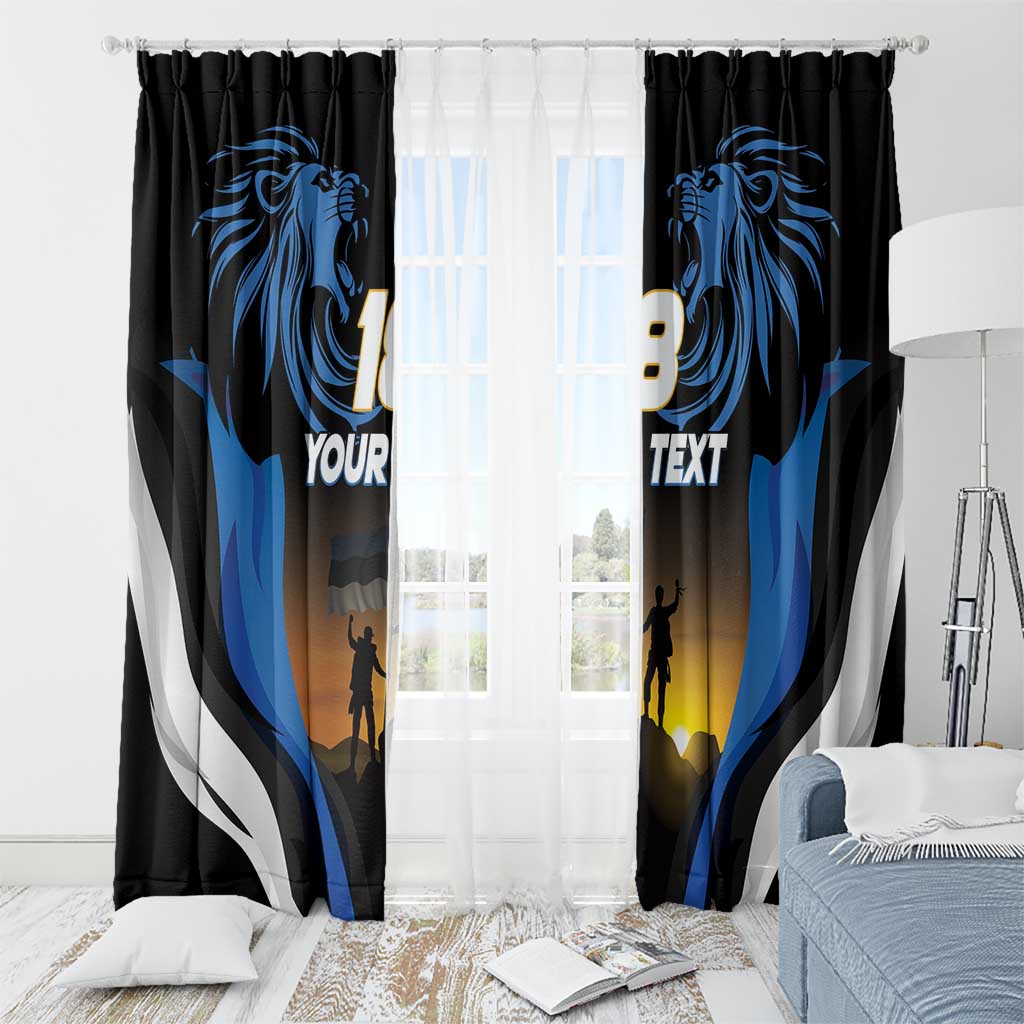 Custom Estonia National Flag Day Window Curtain Mu isamaa, mu onn ja room