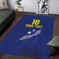 Custom Curacao Football Area Rug La Pantera Negra