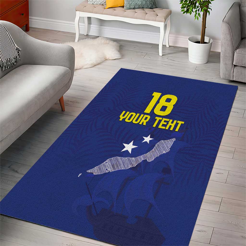 Custom Curacao Football Area Rug La Pantera Negra