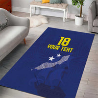 Custom Curacao Football Area Rug La Pantera Negra