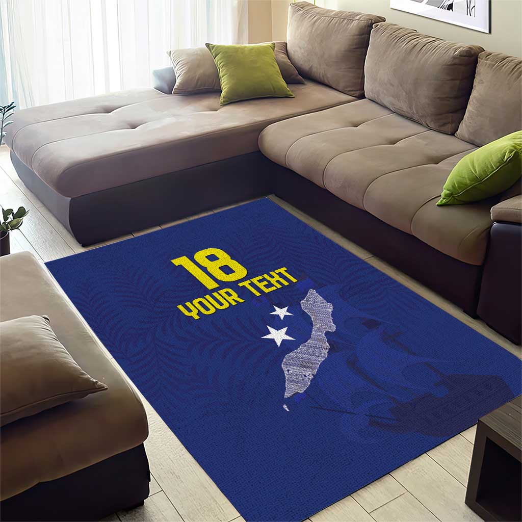 Custom Curacao Football Area Rug La Pantera Negra