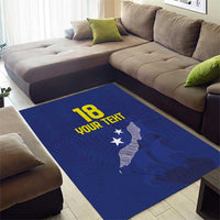 Custom Curacao Football Area Rug La Pantera Negra