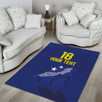 Custom Curacao Football Area Rug La Pantera Negra