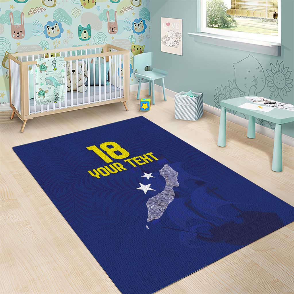 Custom Curacao Football Area Rug La Pantera Negra