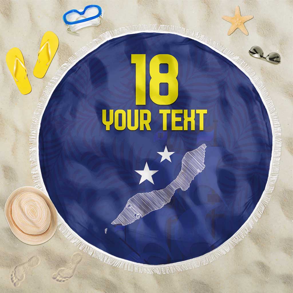 Custom Curacao Football Beach Blanket La Pantera Negra