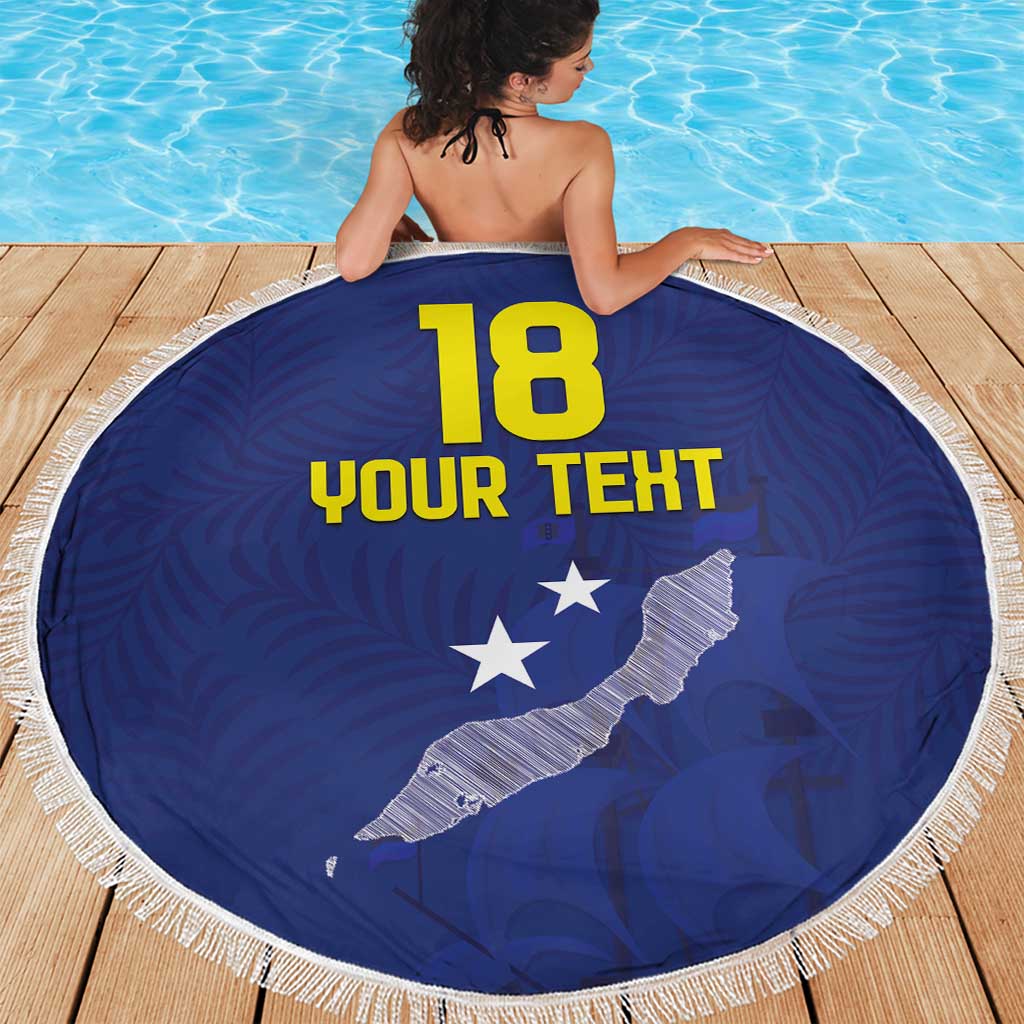Custom Curacao Football Beach Blanket La Pantera Negra