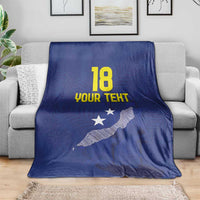 Custom Curacao Football Blanket La Pantera Negra