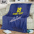 Custom Curacao Football Blanket La Pantera Negra