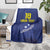 Custom Curacao Football Blanket La Pantera Negra
