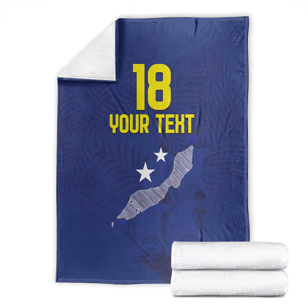 Custom Curacao Football Blanket La Pantera Negra