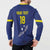 Custom Curacao Football Button Sweatshirt La Pantera Negra