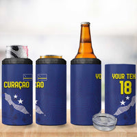 Custom Curacao Football 4 in 1 Can Cooler Tumbler La Pantera Negra
