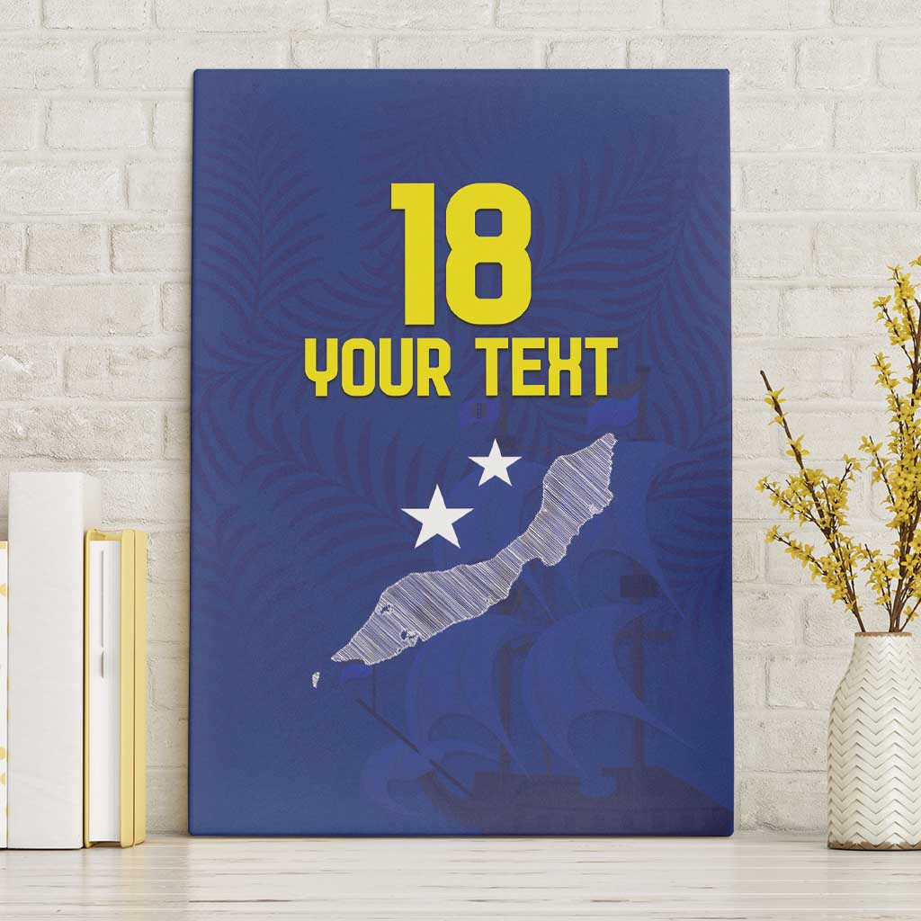 Custom Curacao Football Canvas Wall Art La Pantera Negra