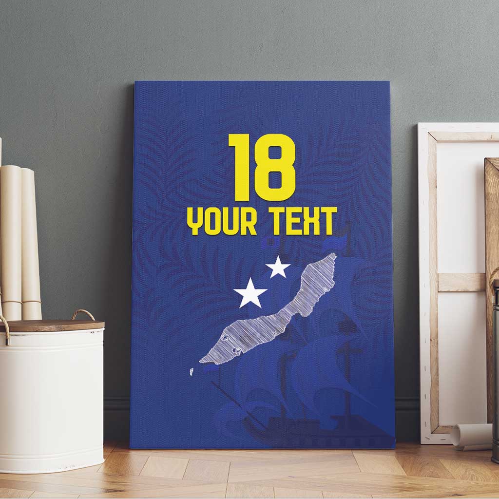 Custom Curacao Football Canvas Wall Art La Pantera Negra