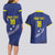 Custom Curacao Football Couples Matching Long Sleeve Bodycon Dress and Hawaiian Shirt La Pantera Negra