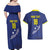 Custom Curacao Football Couples Matching Off Shoulder Maxi Dress and Hawaiian Shirt La Pantera Negra