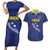 Custom Curacao Football Couples Matching Short Sleeve Bodycon Dress and Hawaiian Shirt La Pantera Negra