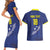 Custom Curacao Football Couples Matching Short Sleeve Bodycon Dress and Hawaiian Shirt La Pantera Negra